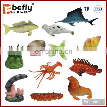 Realistic mini plastic marine ocean sea animals model toy