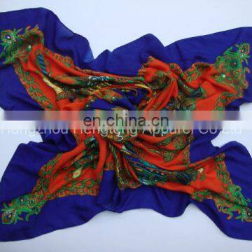 Cotton Polyester Viscose Mixed Large Size Scarf