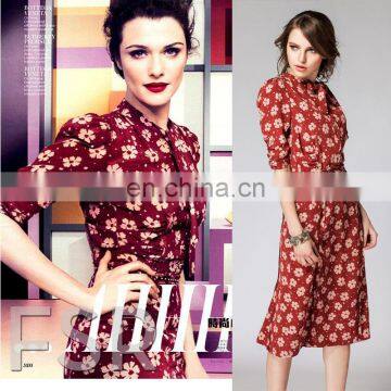 2015 Women Dresses Printed Dresses Fashion Summer Dresses