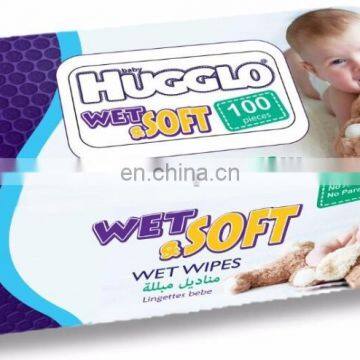 HIGH QUALITY HUGGLO WET WIPES 100 PCS IN PACK FROM TURKEY