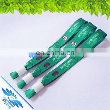 2017 hot sale multi-color sublimation polyester fabric custom cloth bracelet with one direction buckle
