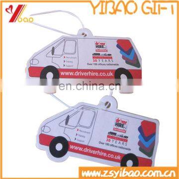 Hanging paper car shape air freshener /paper car air freshener with full color printing logo