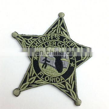 Professional Clothes Accessory Embroidered Badges Flower Embroidery Patch