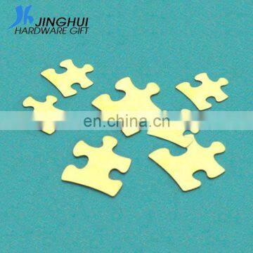 Brass Piece Stamping Blank Charms Jigsaw Puzzle Parts