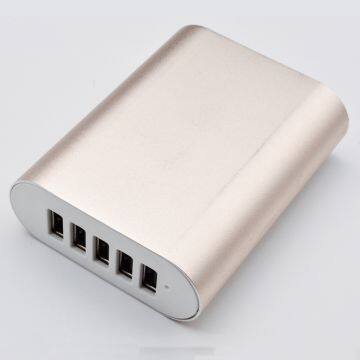 2017 HOT 40w 5v 8A Portable 5 Port USB Charger for Mobile Phone Tablet photo-4