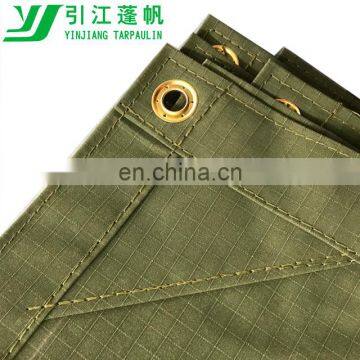 Army Green Cotton Canvas Tarpaulin Fabric Cover