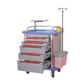 Mobile medical multifunction cart prices treatment abs hospital trolley