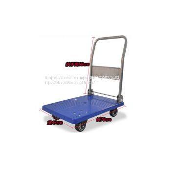 Silent Foldable Flatbed Handling Trolley photo-3