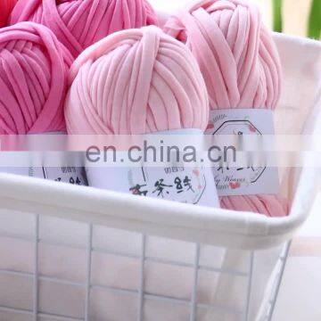 Yarncrafts China Basket socks knitting 100%Polyester T-shirt Fabric dyed fancy Yarn