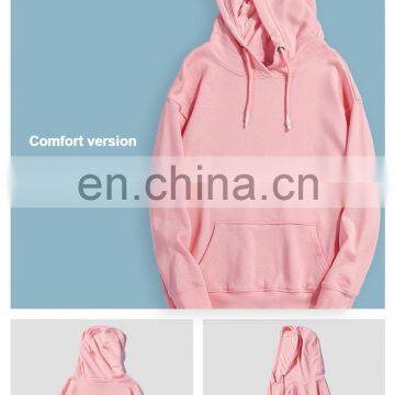 High Quality Mens Cotton Crewneck Custom Logo Applique French Terry White Plain Unisex Sweatshirt Hoodies photo-3