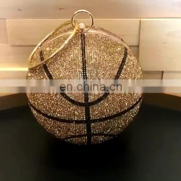 2021 handbags luxury wholesale new basketball bags for women round handbag acrylic bag clutch crystal evening bag