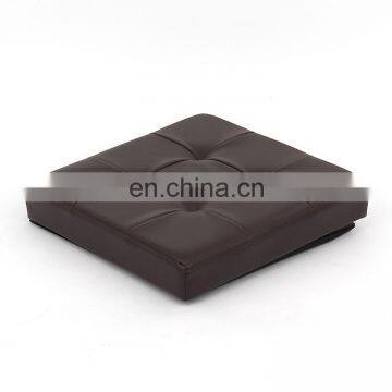 RTS Modern Home Furniture PVC Leather Waterproof Foldable Storage Ottoman With Four Air Holes