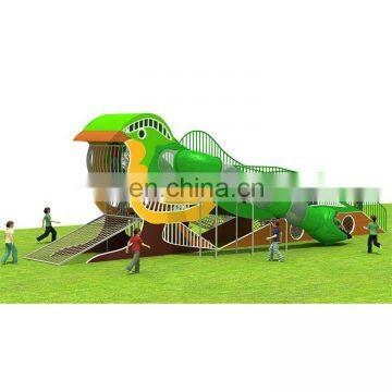 Kindergarten Outdoor Playground Equipment Children's Plastic Slide For Sale