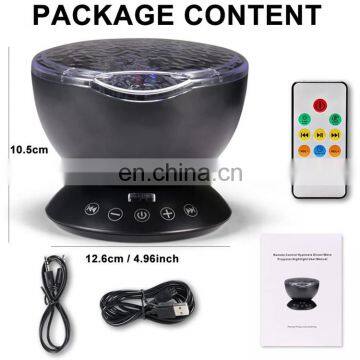 Bedroom Ocean Wave Music Projector Star Sky Projector LED Color Changing Night Light photo-5