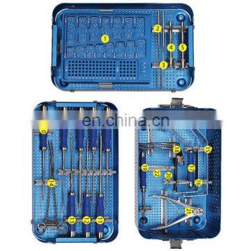 Orthopedic Surgical Instruments Spinal Anterior Cervical Plate System Instrument Set for Cervical Surgery Spine photo-2