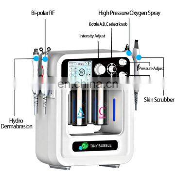 2019 Newest Portable 4 in 1 Hydra Dermabrasion BIO Oxygen Spray Ultrasonic Microdermabrasion Facial Machine photo-3