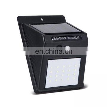 20 LED IP65 водонепроницаемые солнечные садовые фонари с датчиком движения, наружные солнечные фонари для стен photo-3