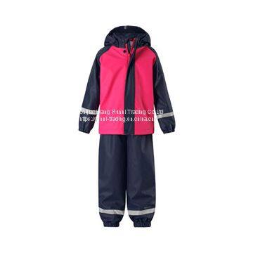 Toddler’s PU rain jacket     PU Rain Jacket Manufacturer      toddler rain suit one piece    welded rainwear