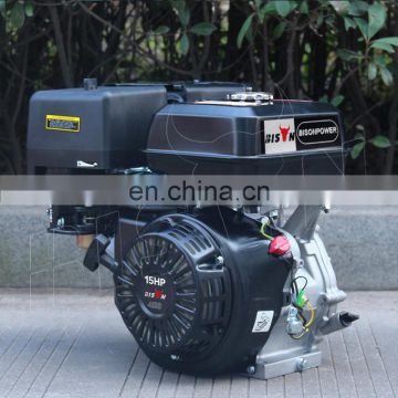 Bison(CHINA) ohv single cylinder recoil start 15 hp 420cc td190f gasoline engine power for generator