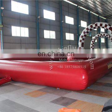 Cheap Price Inflatable go Kart Track Inflatable Race Track Inflatable Zorb Ball Track for Sale photo-3