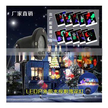 Outdoor Christmas 12pcs Slideshow Pattern LED Laser Projector Stage Light,snowflake IP65 Laser Light photo-5