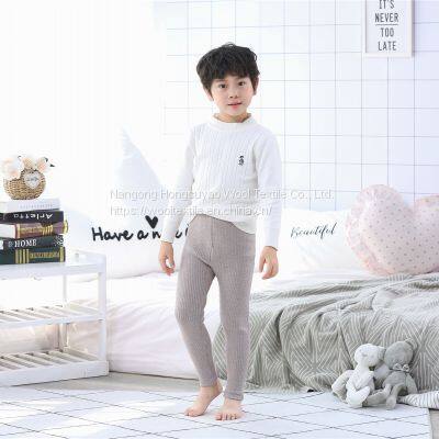 Pure Knitted Cashmere Trousers Warm Long Pants for Winter Girls/Boys