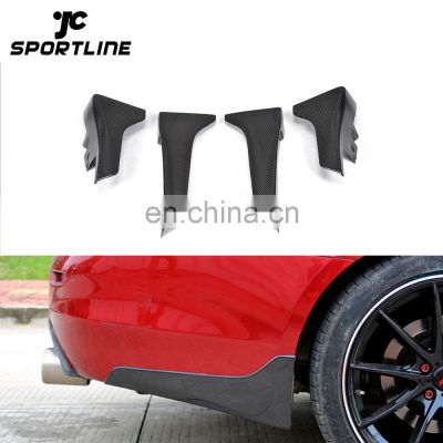 Front and Rear Carbon Fiber Mud flaps Splash Guard for Infiniti Q50 14-16