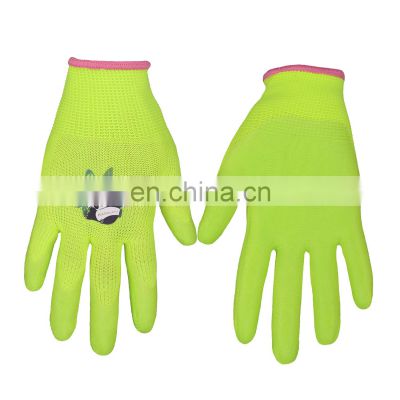 HANDLANDY In Stock Durable Panda Pattern Anti-slip Children Yard Work Protective Gardening Nitrile Kids Gloves