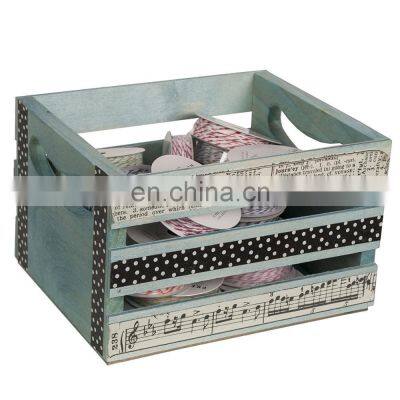 Walnut Hollow W Handles Mini Wooden Crate photo-4