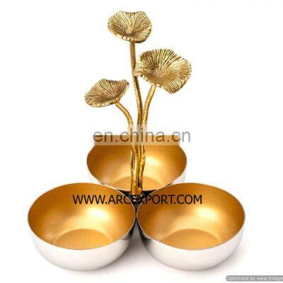 gold antique bowl for party