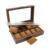 OEM High End Top Glasses 10 Digits Wooden Watch Display Box Storage Watch Organizer photo-4