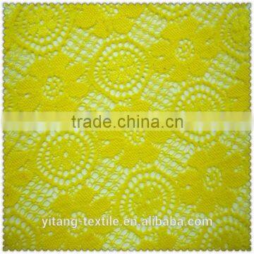 Colorful lace dress fabric