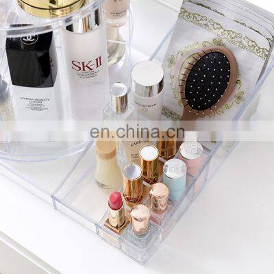Cosmetics Organizer Jewelry Acrylic Makeup Display Storage Box Makeup Organizer With Tray