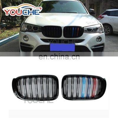 For BMW X3 X4 F25 F26 2015-2017 ABS front kidney grille