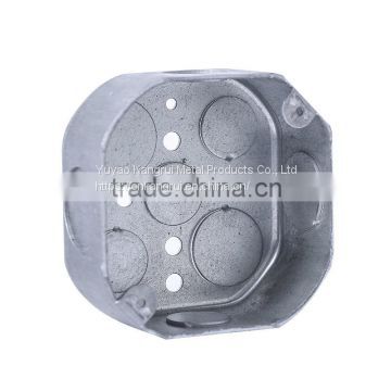 Deep Conduit Handy Outlet Square Utility Octagonal Extension Galvanized Steel Metal Junction Box