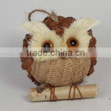 2015 wholesale 4'' pinecone owl ornament