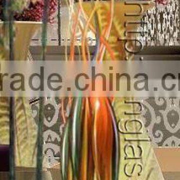 Contemporary Hotel Hall Table Decorative Glass Sculpture