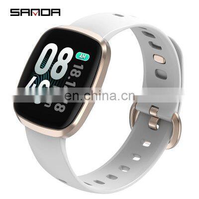 SANDA GT103 Mens Smart Sport Watches Digital Multi-function Hear Rate Monitor Fitness Wristwatch