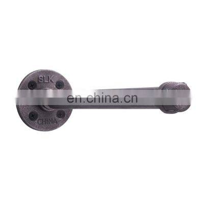 Black Iron Industrial Shelf Brackets Wall Mounted DIY Bracket Industrial Pipe Furniture Kit photo-5