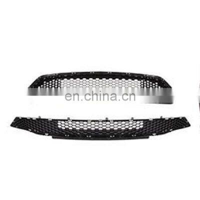 Car Body Kit Refit Modern Black Bullitte Upper & Lower Grille For Ford Mustang 2015-2021