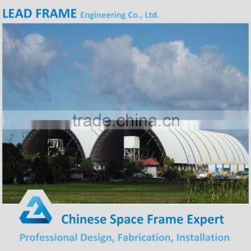 High-level arched steelspace frame structure