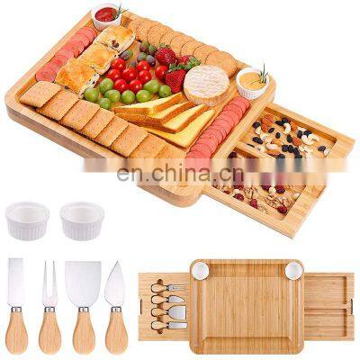 Hot Product Rectangle Durable Cheese Board Customized Logos Bamboo Cheese Board photo-2