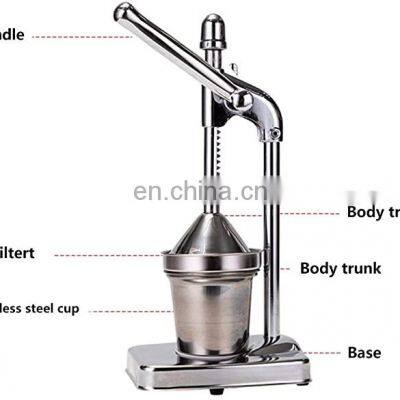 Home Small 304 Stainless Steel Juicer Lemon Manual Juicer for Orange Citric Acid Orange Grapefruit photo-3