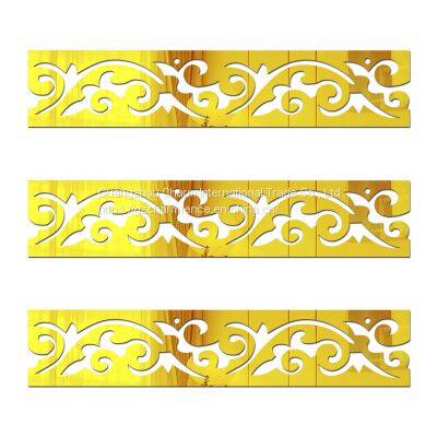 Window Acrylic 3d Three-dimensional Wall Sticker Master Bedroom Waist Line Wall Line Chinese Toilet Corner Kitchen Self-adhesive Hotel photo-4