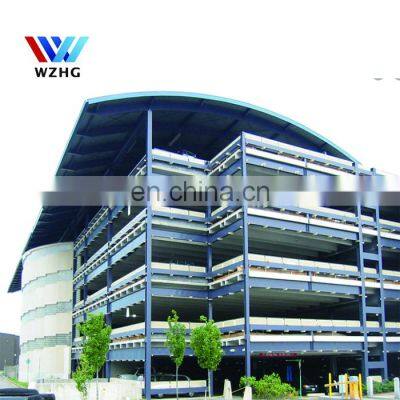 Custom prefab Structure Steel high-rise tall Building pre fabricated Steel Structure library shopping mall for business