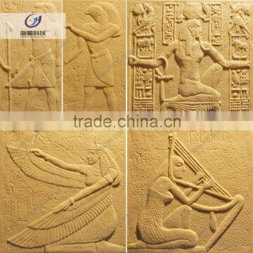 Southeast Asia Style Carved Artificial Sandstone Blocks Price for Interior Decoration