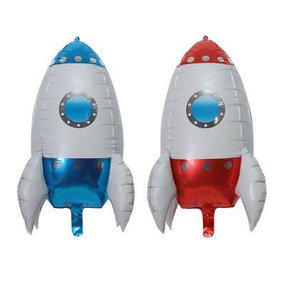 High Quality Space Astronauts Helium Foil Balloon Rocket Air Balloons Birthday Party Decorations Inflatable Kids Toys