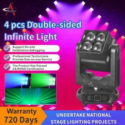 WJ460 Professional Lighting Factory Wholesale 4x60W Double-sided Electrodeless Beam Lighting Double Moving Head Light photo-2