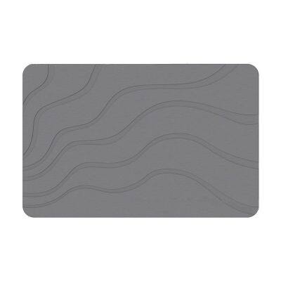 OEM ODM customized engraving diatomite stone bath mat manufacturer