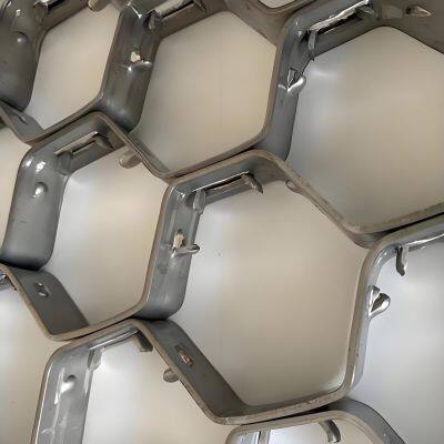 50mm Height Hexmesh for Refractory Lining in Reactors | China Hex-Mesh Supplier | 1mx2m